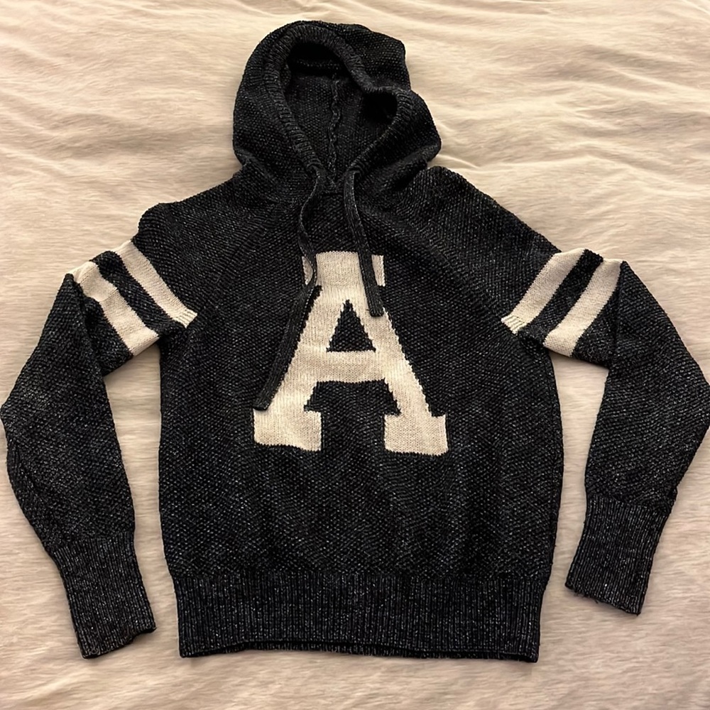 A&F Women Navy Blue Hoodie